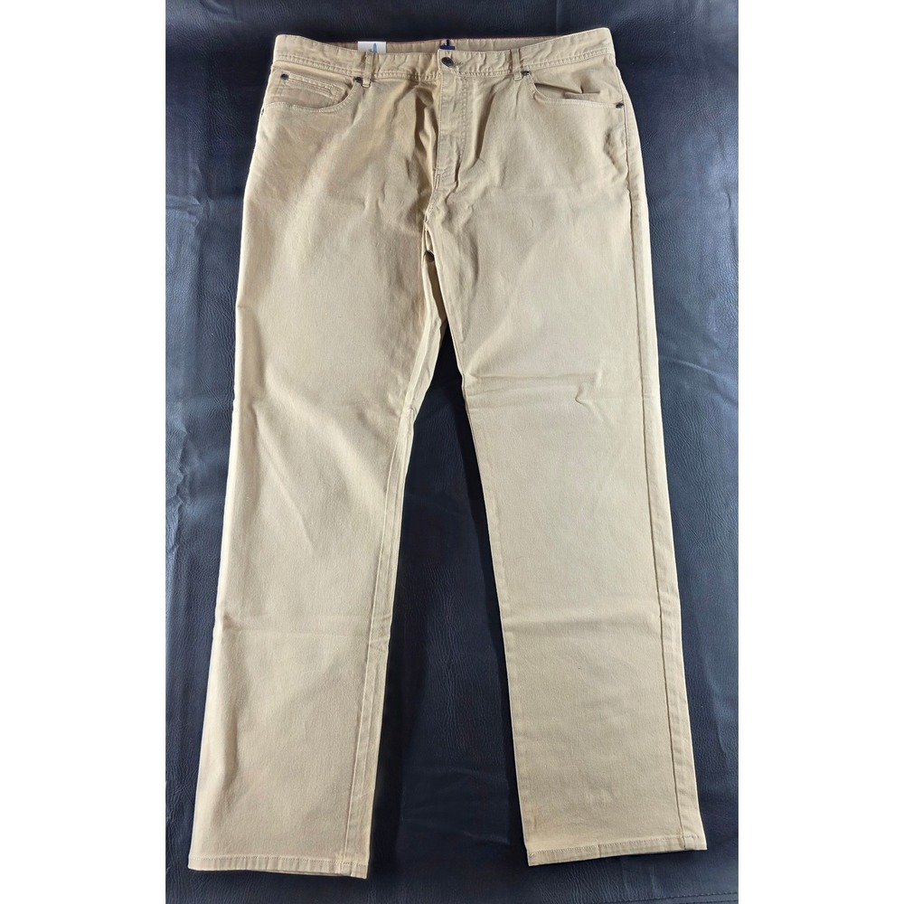 Johnnie-O Sawyer Khaki Straight Leg Pants Mens 40x34 JMPA1330 New With Mark